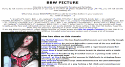 Desktop Screenshot of bbw-picture.net